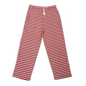 Livy & Kate Pajamas Red White Green Stripe Sleep Pants Size Women's Large